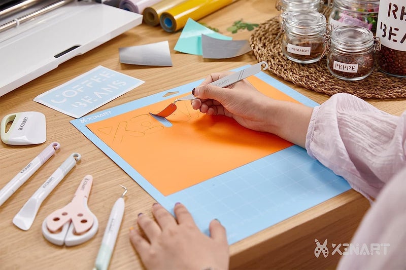 Xinart Cutting Mat for Cricut Maker/Explore Air 2/Air/One(12x12 Inch, 3 Mats) Light Adhesive Sticky Blue Quilting Cricket Cutting Mats Replacement Accessories for Cricut - Image 3
